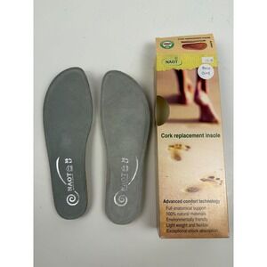 NAOT Women Cork Replacement Insoles Shoe Inserts Size 38 L7 Grey Comfort